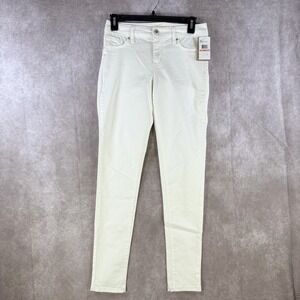 Jessica Simpson Kiss Me Super Skinny Denim Jeans Size 26 White Stretch NWT